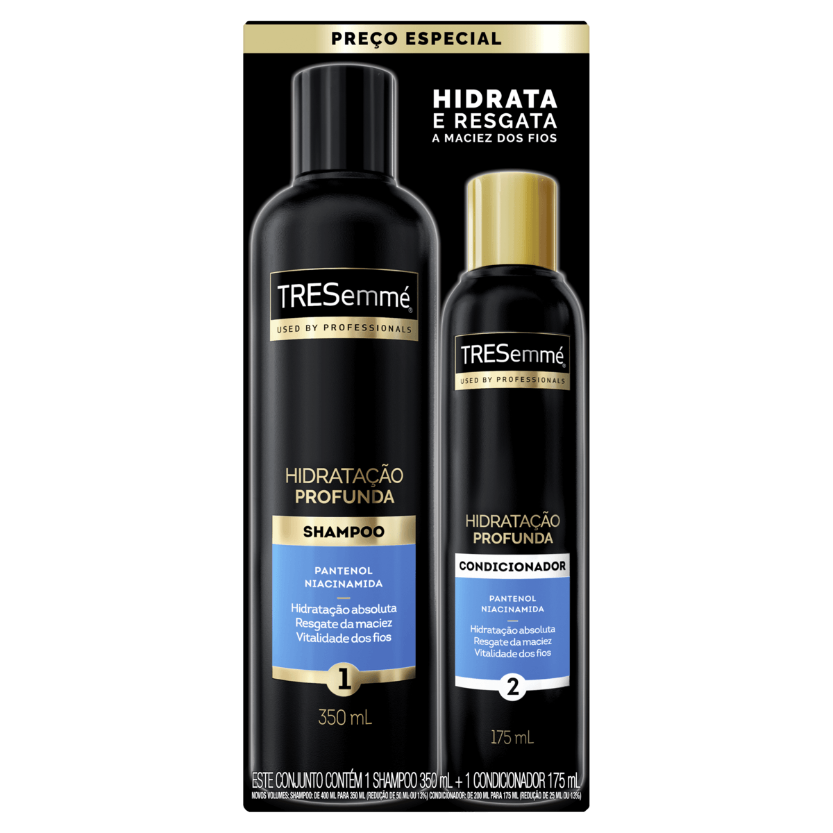 Kit Tresemmé Hidratação Profunda Shampoo 350ml e Condicionador 175ml